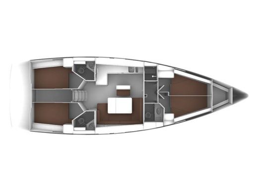 Sailboat BAVARIA 46 CRUISER Plan du bateau