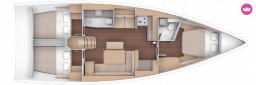 Sailboat DUFOUR DUFOUR 430 Plan du bateau