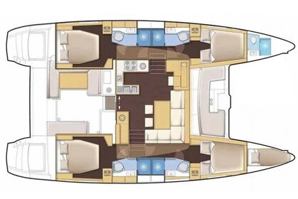 Location Catamaran  Lagoon 46 Lefkada