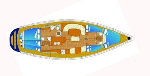 Sailboat Itinerari Settimanali Comet 50 boat plan