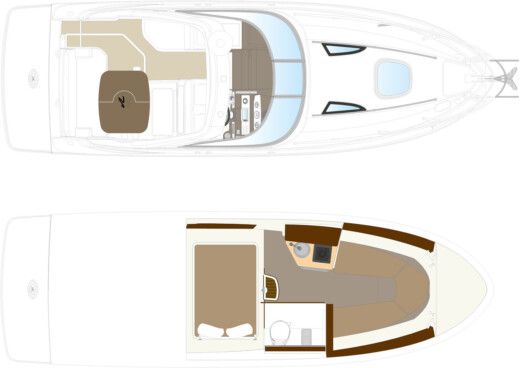 Motorboat searay sundancer 265de boat plan