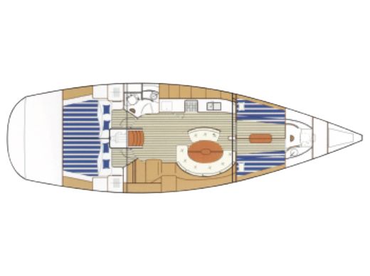Sailboat BENETEAU FIRST 47.7 Plan du bateau