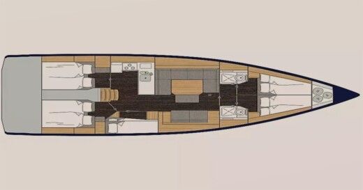 Sailboat Bavaria Bavaria C45 boat plan