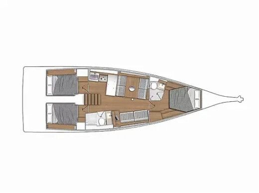 Sailboat  First 44 Plan du bateau