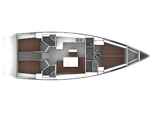 Sailboat Bavaria Cruiser 46 boat plan