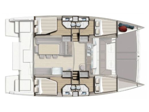 Catamaran Bali - Catana Bali 4.3 Boot Grundriss