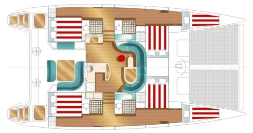Catamaran Nauti 47' Boat design plan