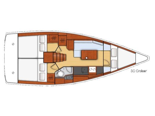 Sailboat BENETEAU OCEANIS 35 Boat design plan