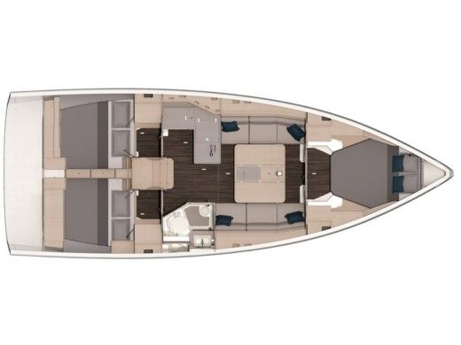 Sailboat Dufour Dufour 37 boat plan