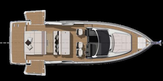 Motorboat Jeanneau DB/43 Plano del barco