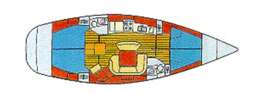 Sailboat Jeanneau Sun Odyssey 45.2 Plan du bateau