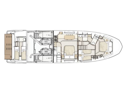 Motor Yacht  Azimut 60 Boat design plan
