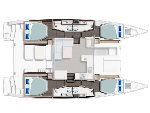 Catamaran  Moorings 4200/4 Boat design plan
