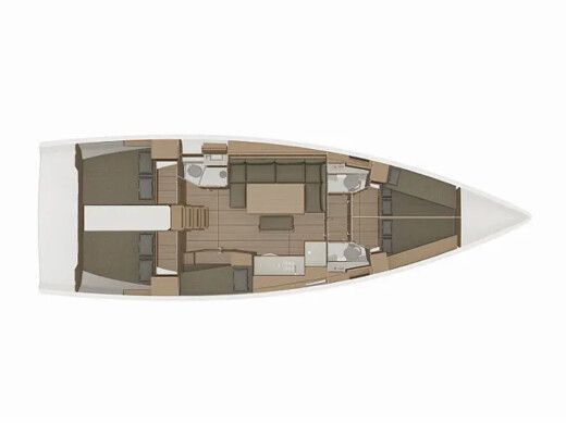 Sailboat  Dufour 460 Grand Large (5cab/3wc) boat plan