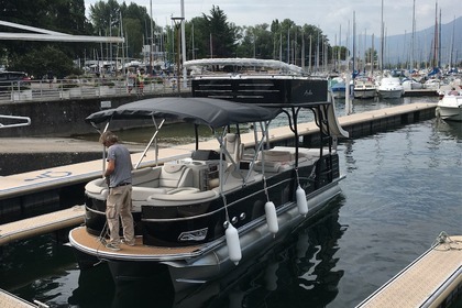 Charter Motorboat Avalon Pontoon paradise funship Aix-les-Bains