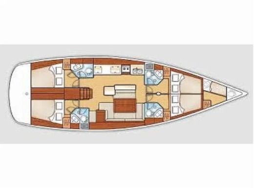 Sailboat BENETEAU OCEANIS 50 Boat design plan