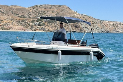 Charter Motorboat Poseidon blue water 170 White Poseidon Milos
