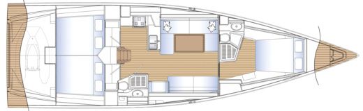 Sailboat Solaris 47 Boat layout