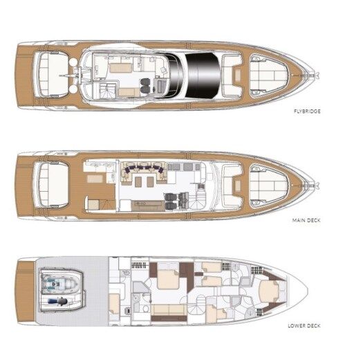 Motor Yacht Azimut S7 Boat design plan