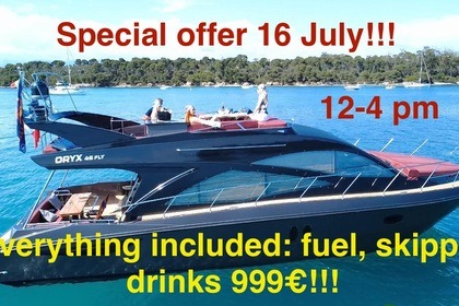 Location Bateau à moteur Gulf Craft Oryx 46 Fly Cannes
