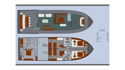 Motorboat Trawler Trawler Boat layout