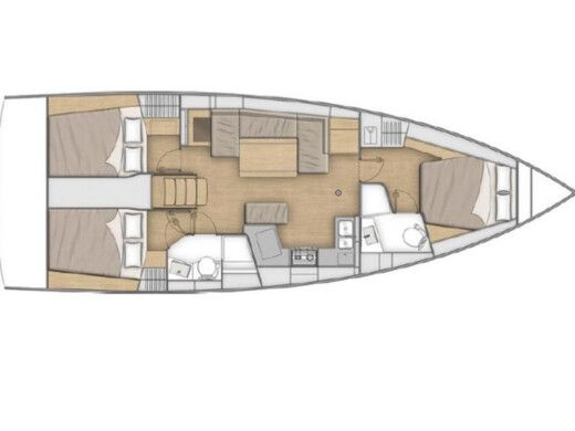 Sailboat Beneteau Oceanis 40.1 Plan du bateau