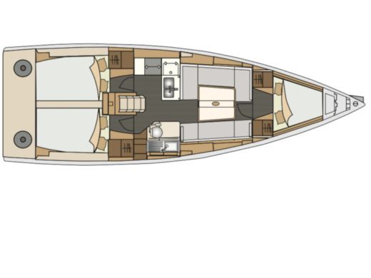 Sailboat Elan Elan 350 Boat design plan