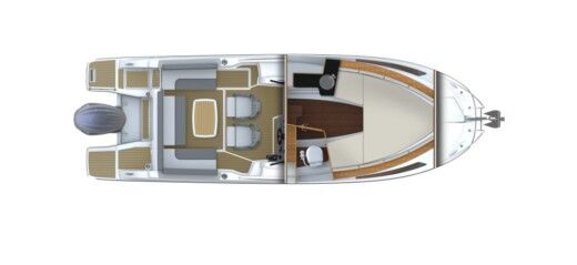 Motorboat Jeanneau Cap Camarat 7.5 WA Boat design plan