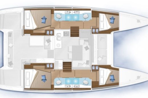 Catamaran  Lagoon 40 Boat design plan