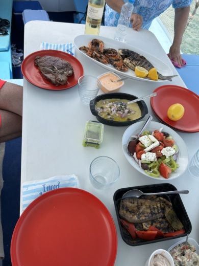 Míconos Motorboat Traditional Wooden Motorboat alt tag text