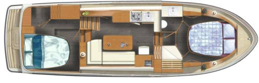 Motorboat Linssen 35 SL AC boat plan