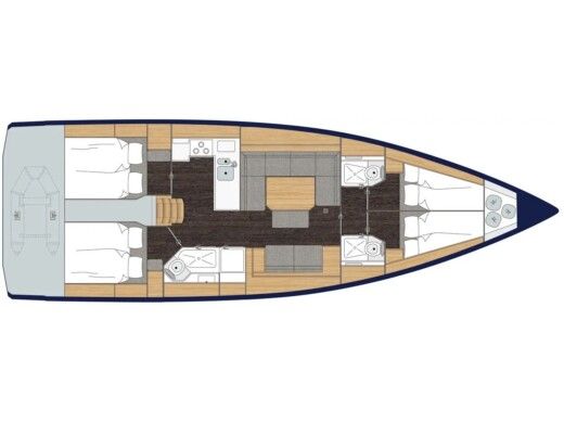 Sailboat  Bavaria C45/4 cbs Boat design plan