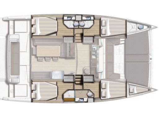 Catamaran  Bali 4.3 Aqua boat plan