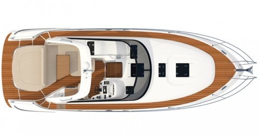Motorboat Bavaria Odessey 37 Boot Grundriss
