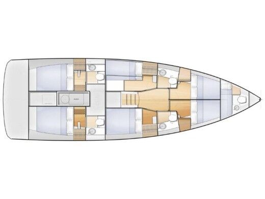 Sailboat  Sun Loft 47 Plan du bateau