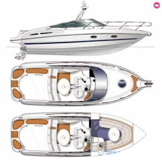 Motorboat Cranchi Csl Plattegrond van de boot