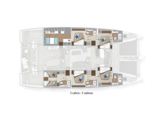 Catamaran Lagoon Lagoon Sixty 5 boat plan