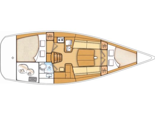 Sailboat BENETEAU FIRST 35 boat plan