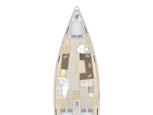 Sailboat HANSE 418 Plan du bateau