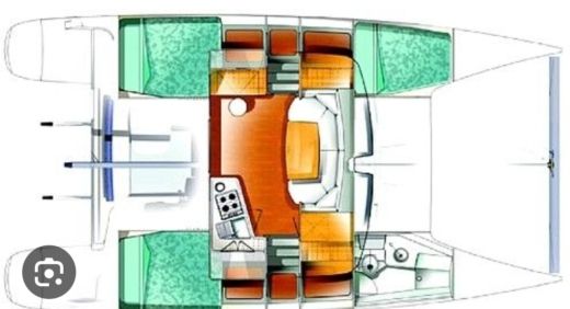 Catamaran Fountaine Pajot Mahe 36 boat plan