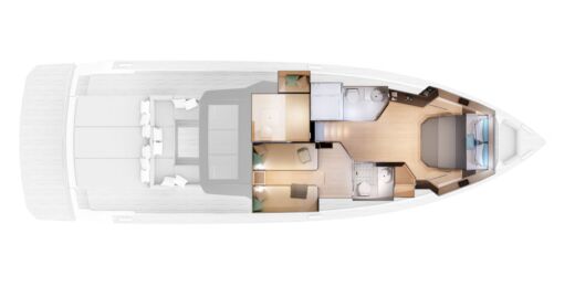 Motor Yacht PARDO PARDO 50 Plan du bateau