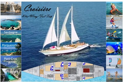 Hyra båt Segelbåt Etude de Carènes Gallian 20m Bonifacio