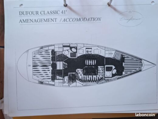 Sailboat Dufour Dufour 41 Classic Boat layout