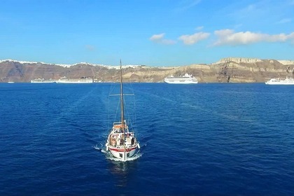 Location Voilier Traditional Greek Kaiki -Trechandiri Santorin