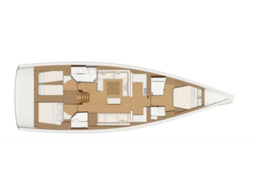 Sailboat DUFOUR 520 Grand Large boat plan
