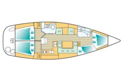 Hyra båt Segelbåt Jeanneau Sun Odyssey 43 Zadar