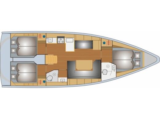 Sailboat  Bavaria C42 Boat design plan