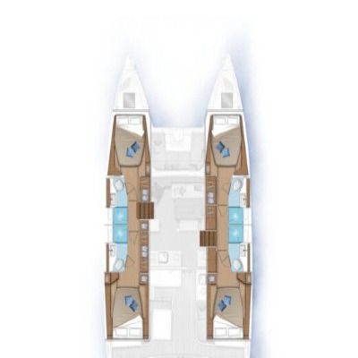 Catamaran Lagoon Lagoon 46 (2023) LUX Boat design plan