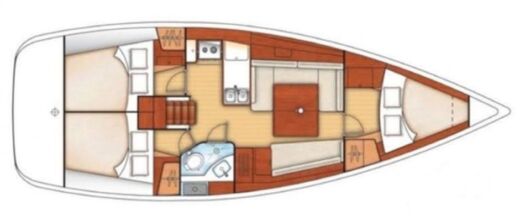 Sailboat Beneteau OCEANIS 37 Boat layout