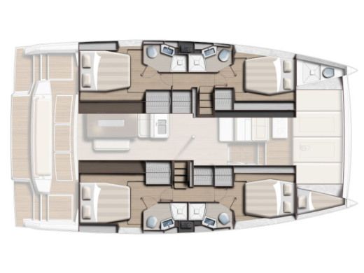 Catamaran Bali - Catana Bali 4.6 Plan du bateau